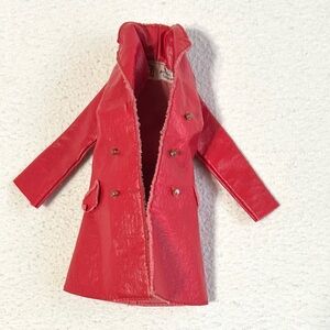 Vintage 1968 Vintage Barbie Doll Julia Leather Weather Jacket Trench Coat #1751